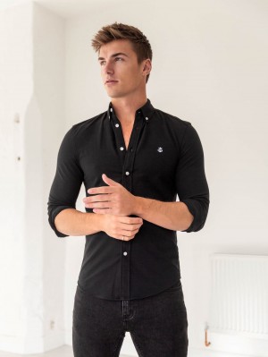 Blakely Arlo Soft Stretch Shirt Czarne | 896503-FEK