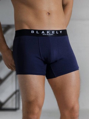 Blakely BLK Boxers Granatowe | 389245-JOS