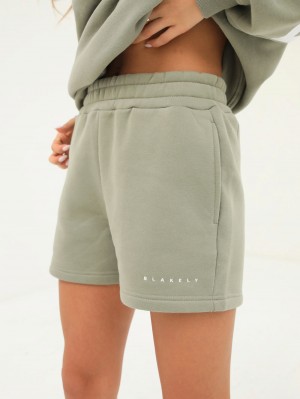 Blakely Isabel Jogger Shorts Oliwkowe | 435629-RSX