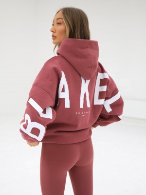 Blakely Isabel Oversized Hoodie Berry | 405269-CDU