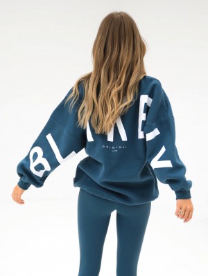 Blakely Isabel Oversized Jumper Ciemny | 927536-CRD