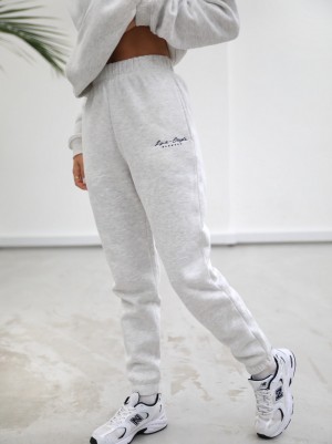 Blakely Life & Style Loose Fitting Sweatpants Białe | 690312-XFA