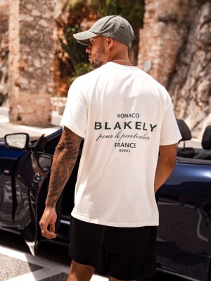 Blakely Monaco Relaxed T-Shirt Ivory | 031795-NJO