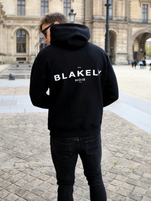 Blakely Noir II Relaxed Hoodie Czarne | 108392-KLU