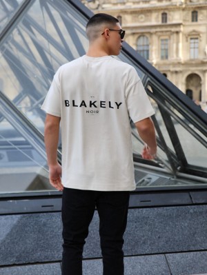 Blakely Noir II Relaxed T-Shirt Bone | 986257-BMU