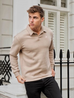 Blakely Otley Collared Jumper Tan | 894026-WPU