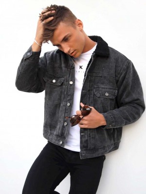 Blakely Rapha Denim Jacket Charcoal | 832745-RNH