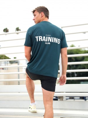 Blakely Relaxed Training T-Shirt Zielone | 413920-OIM