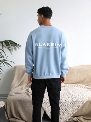 Blakely Statement Relaxed Jumper Niebieskie | 897503-XOT