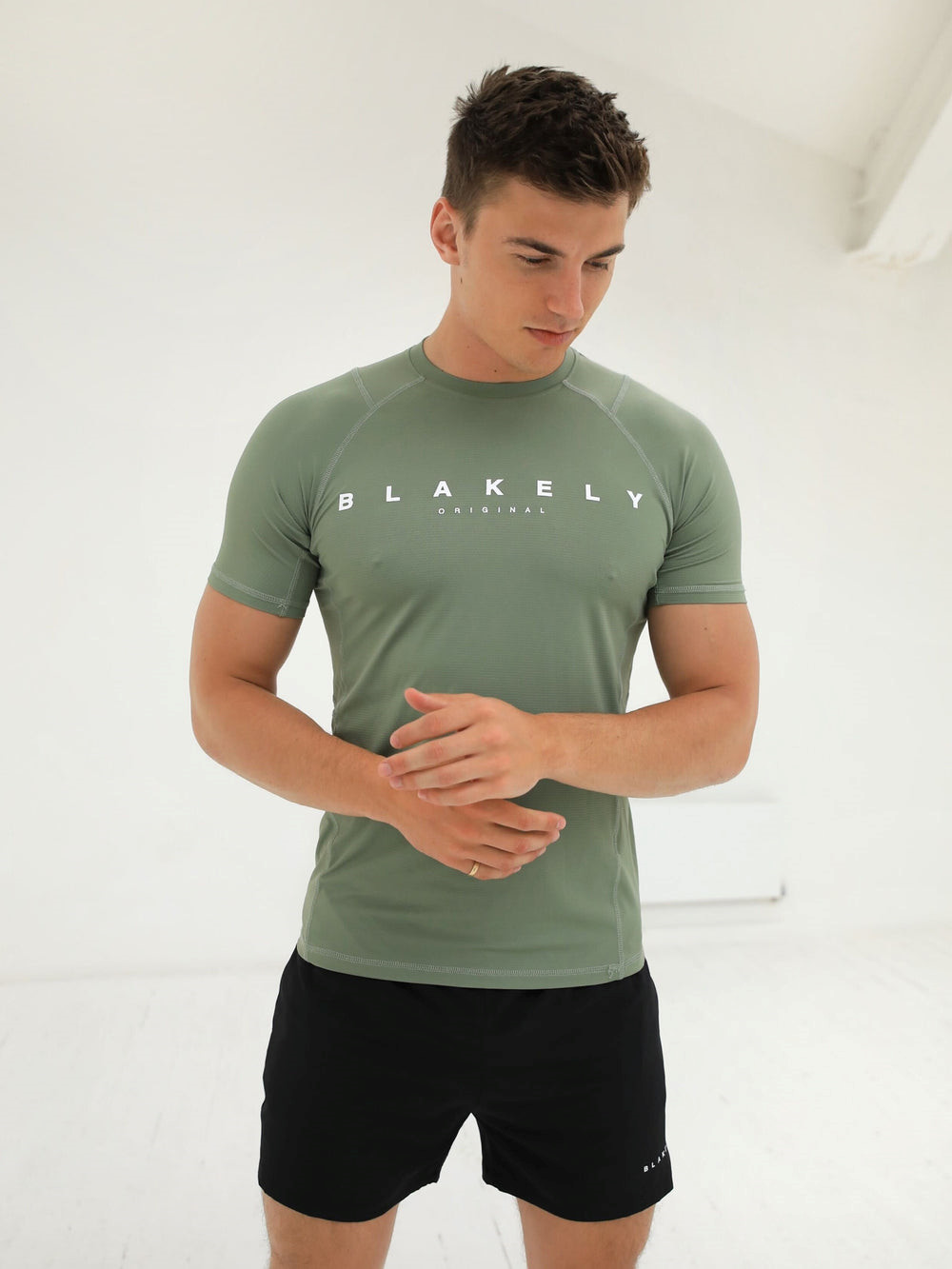 Blakely Apex Active T-Shirt Zielone | 075891-FRJ