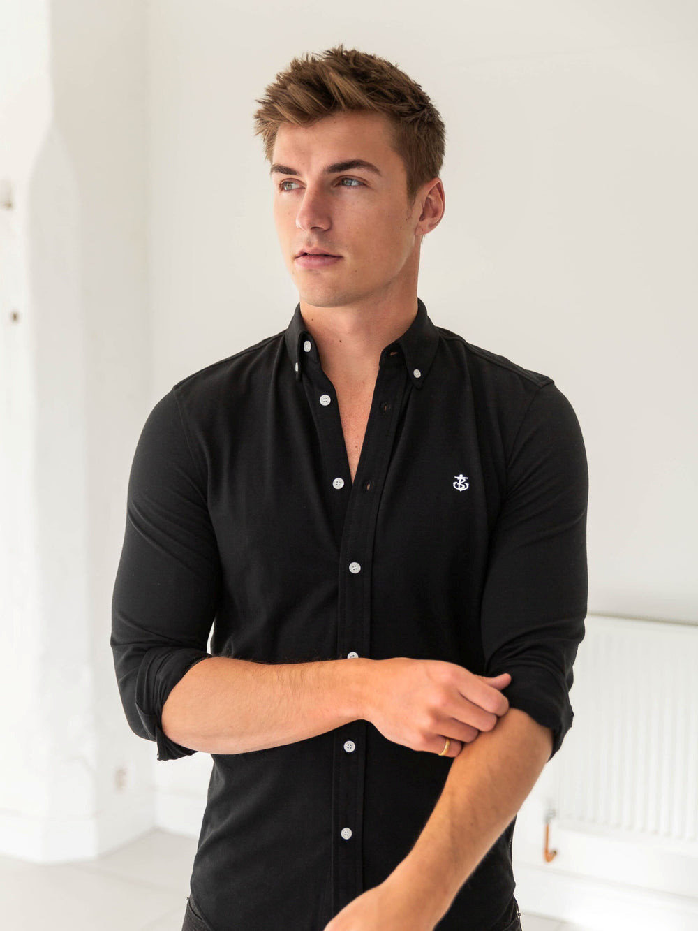 Blakely Arlo Soft Stretch Shirt Czarne | 896503-FEK