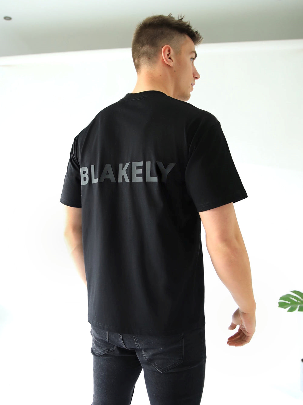 Blakely BLK Blackout Oversized T-Shirt Czarne | 908421-FGS