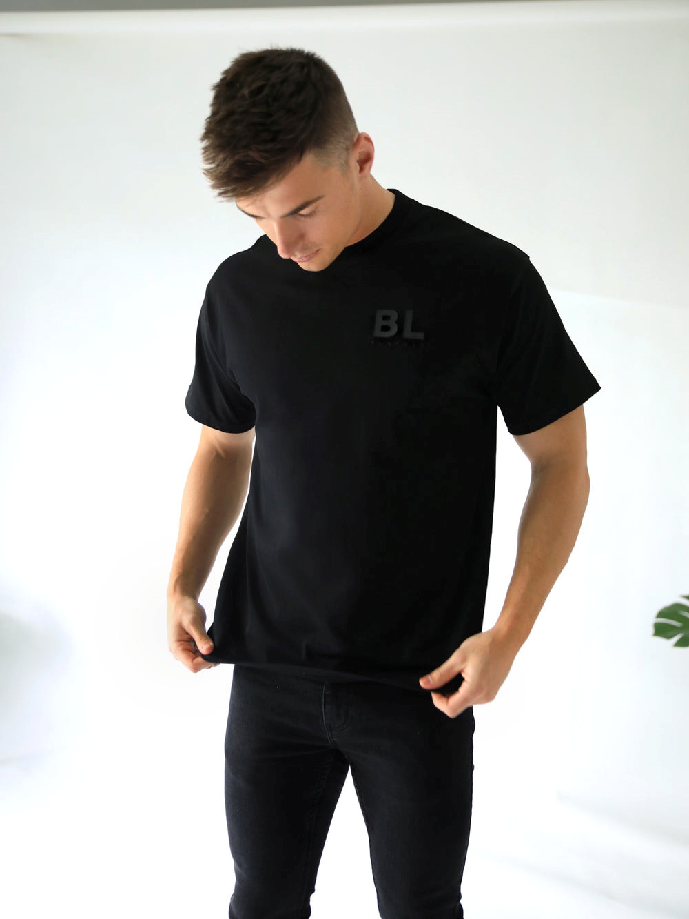 Blakely BLK Blackout Oversized T-Shirt Czarne | 908421-FGS