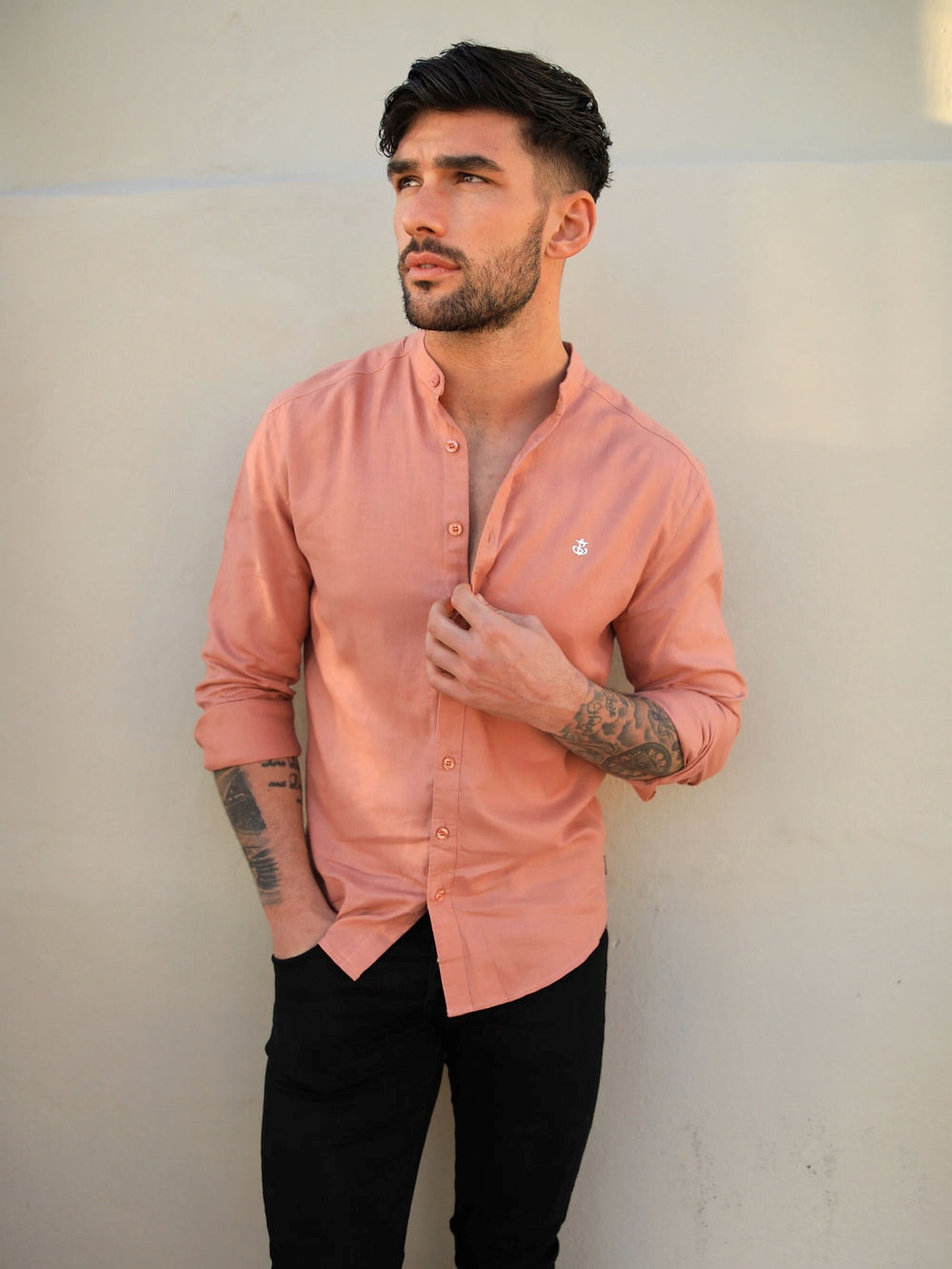 Blakely Berkane Linen Shirt Terracotta | 207986-SIO