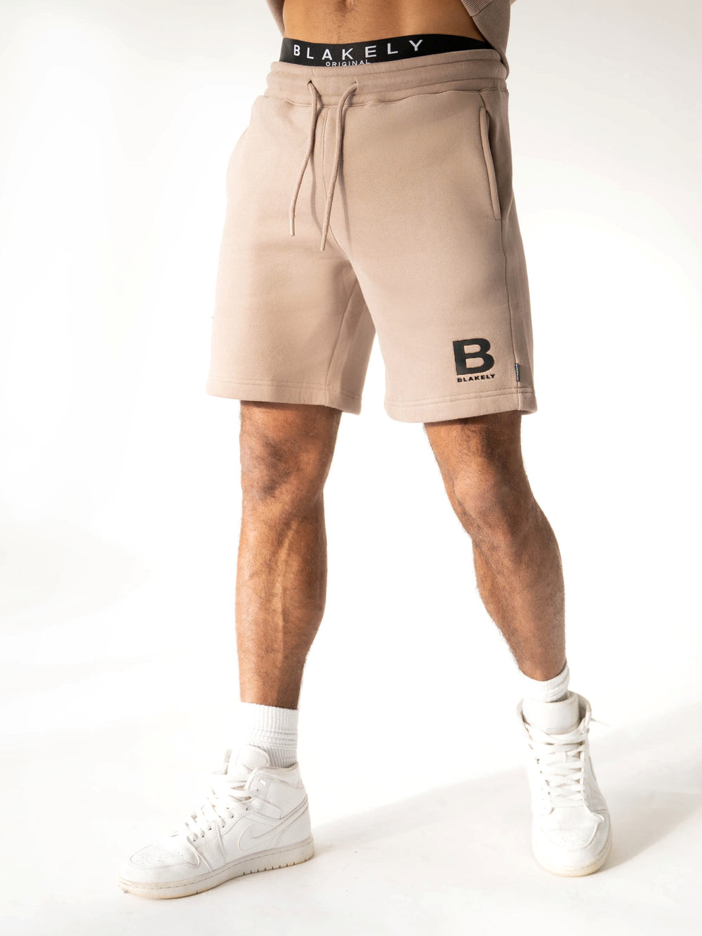 Blakely Blakely London Jogger Shorts Brązowe | 216784-NRC