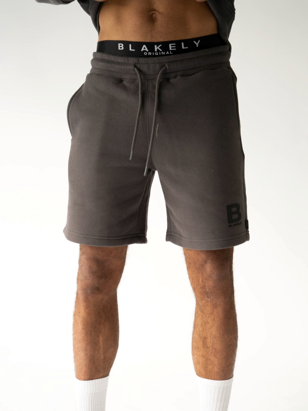 Blakely Blakely London Jogger Shorts Charcoal | 953284-BVP