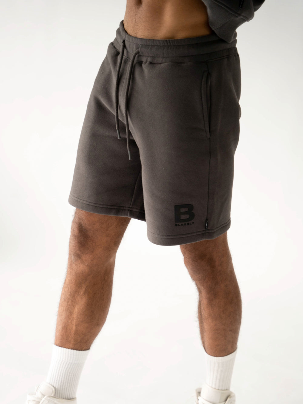 Blakely Blakely London Jogger Shorts Charcoal | 953284-BVP