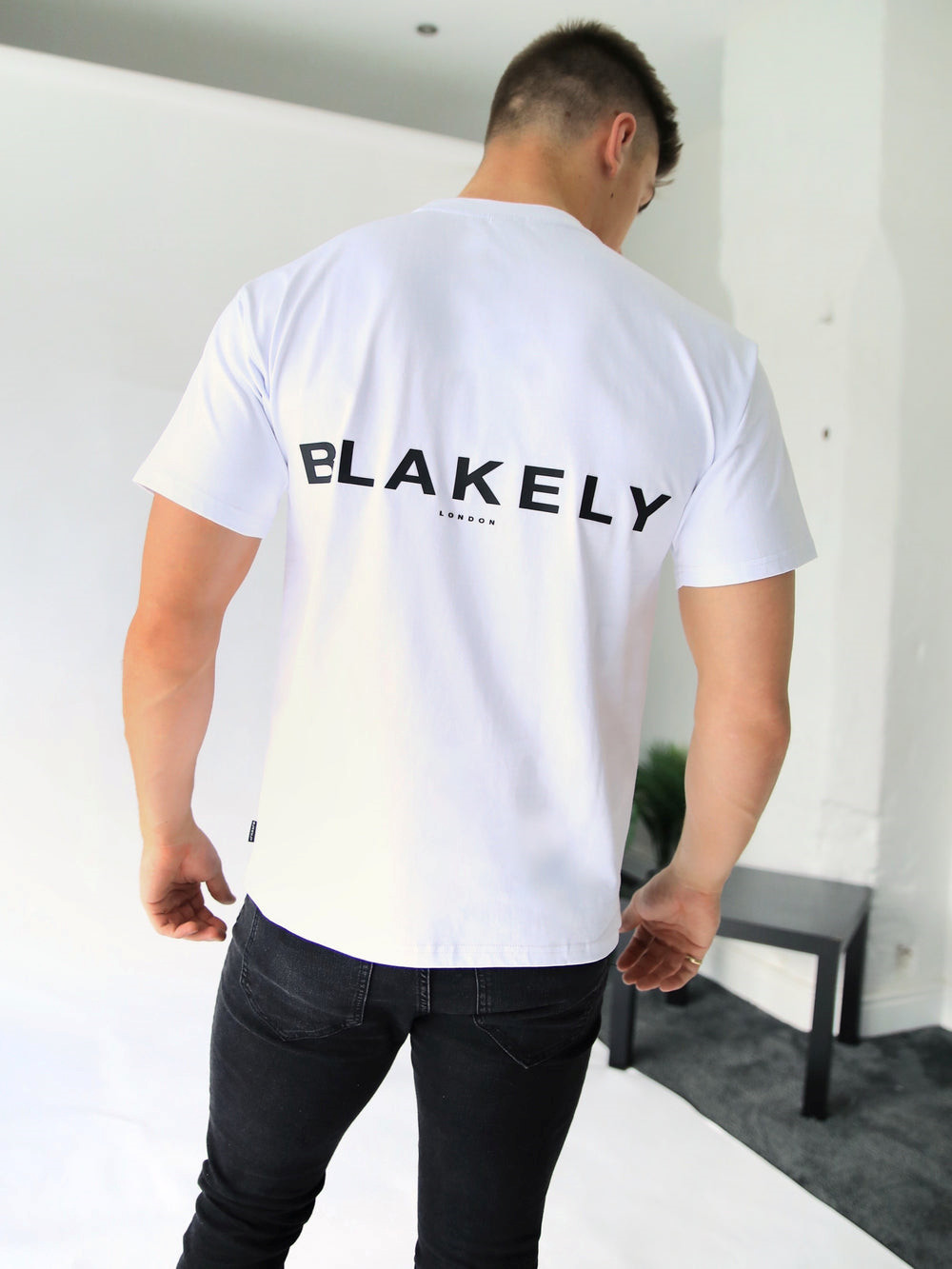 Blakely Blakely London Oversized T-Shirt Białe | 216859-UAB