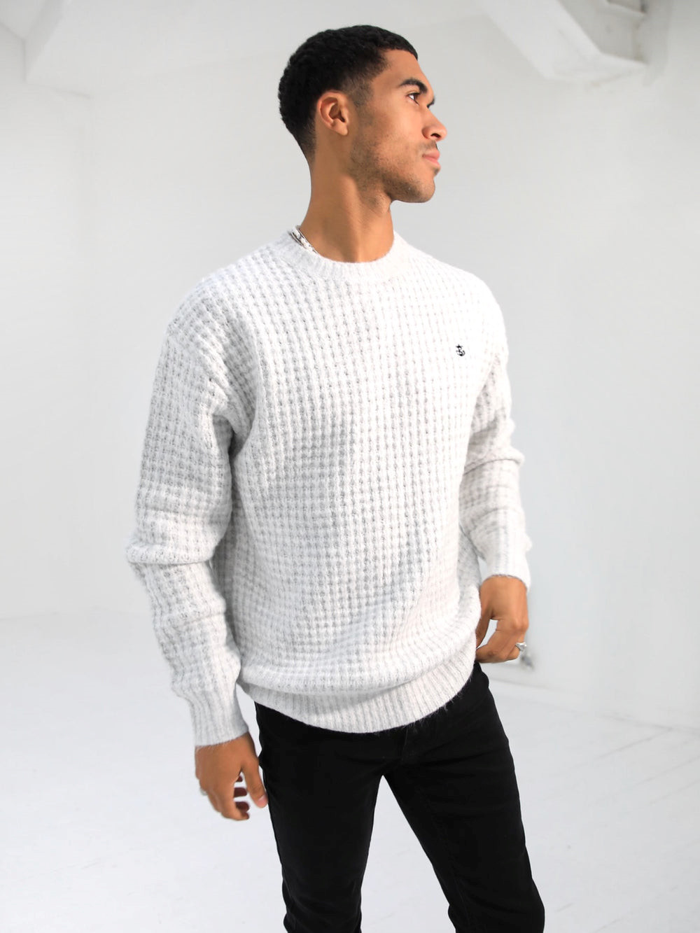 Blakely Burford Knit Jumper Białe | 415037-KFU