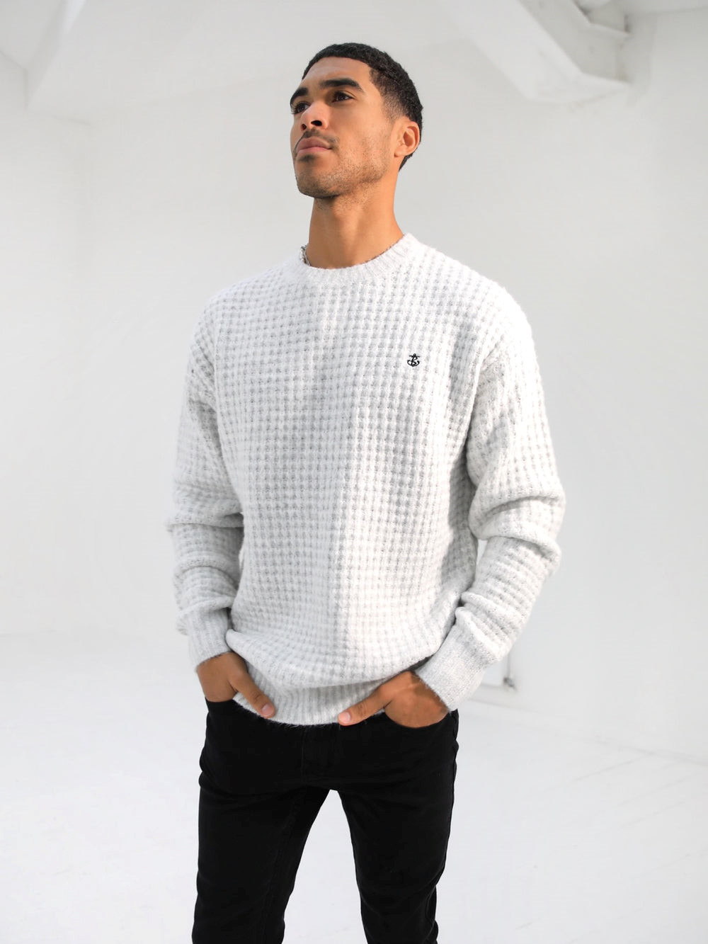 Blakely Burford Knit Jumper Białe | 415037-KFU