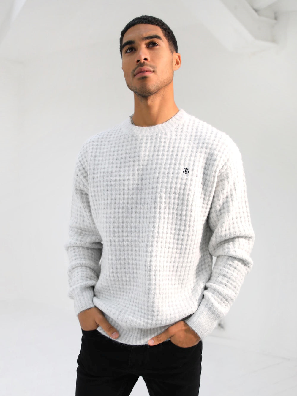 Blakely Burford Knit Jumper Białe | 415037-KFU