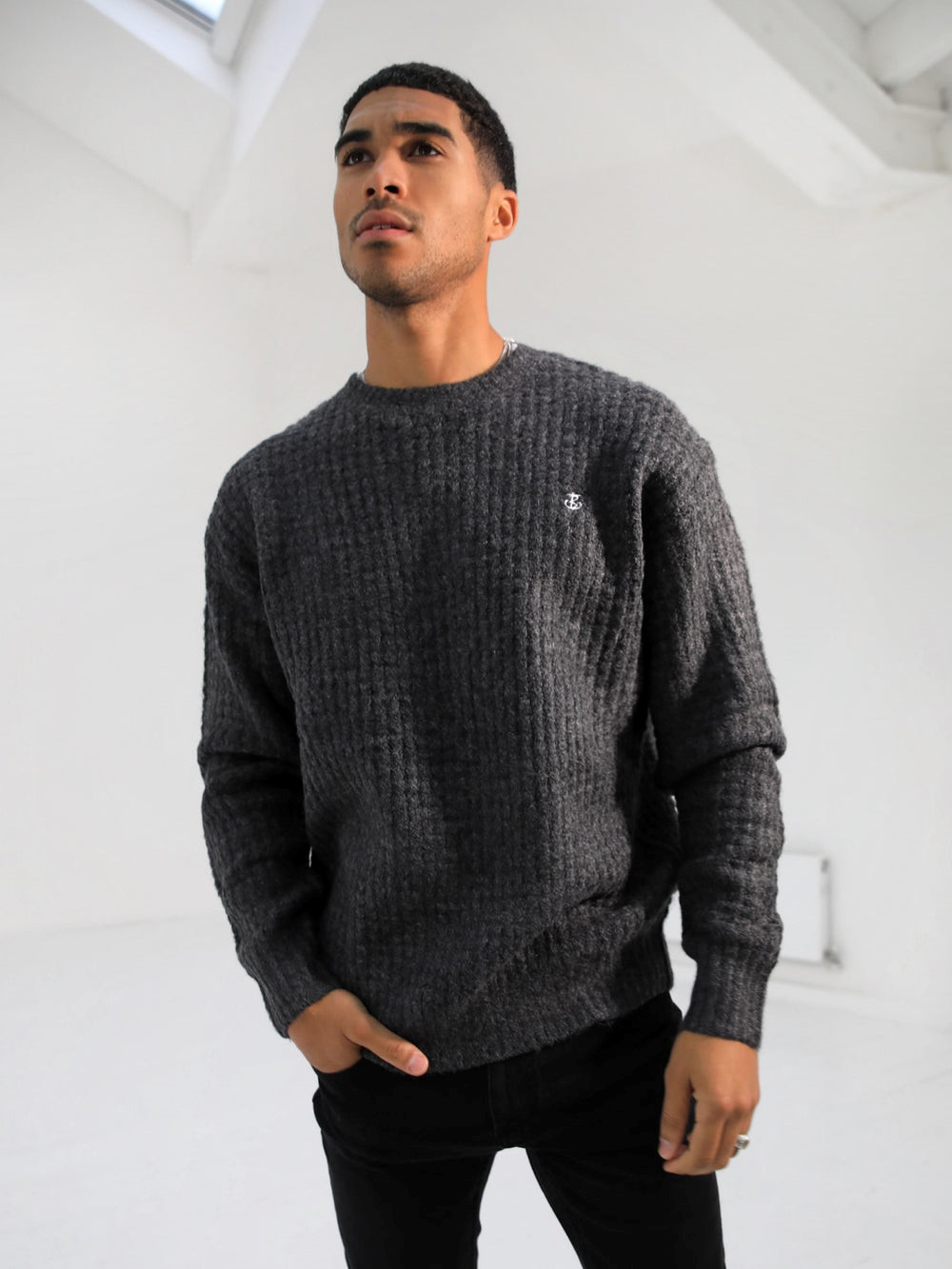 Blakely Burford Knit Jumper Charcoal | 512937-ETZ