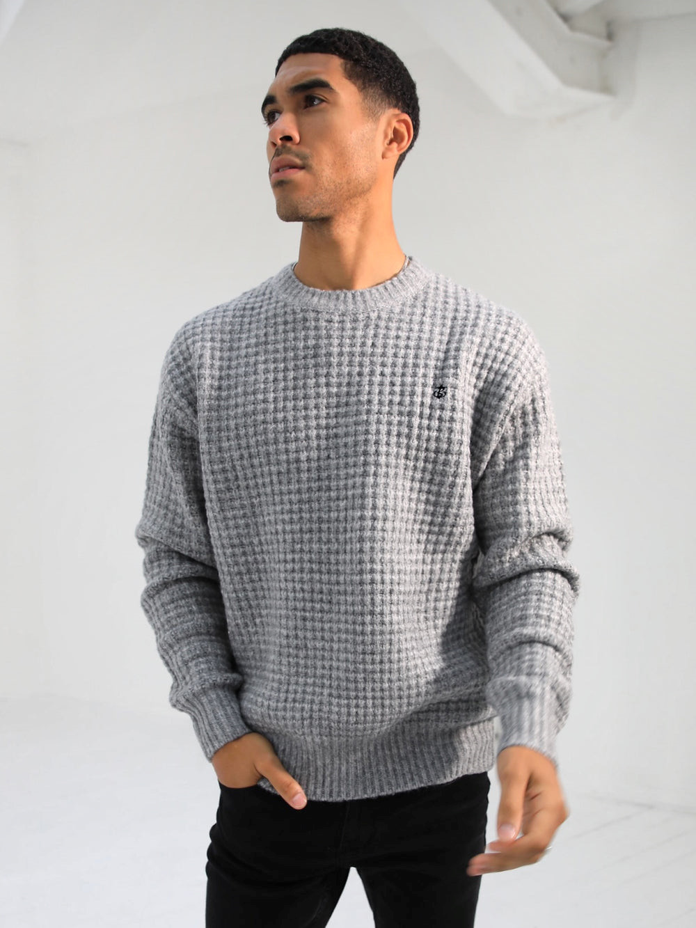 Blakely Burford Knit Jumper Szare | 534926-XYM