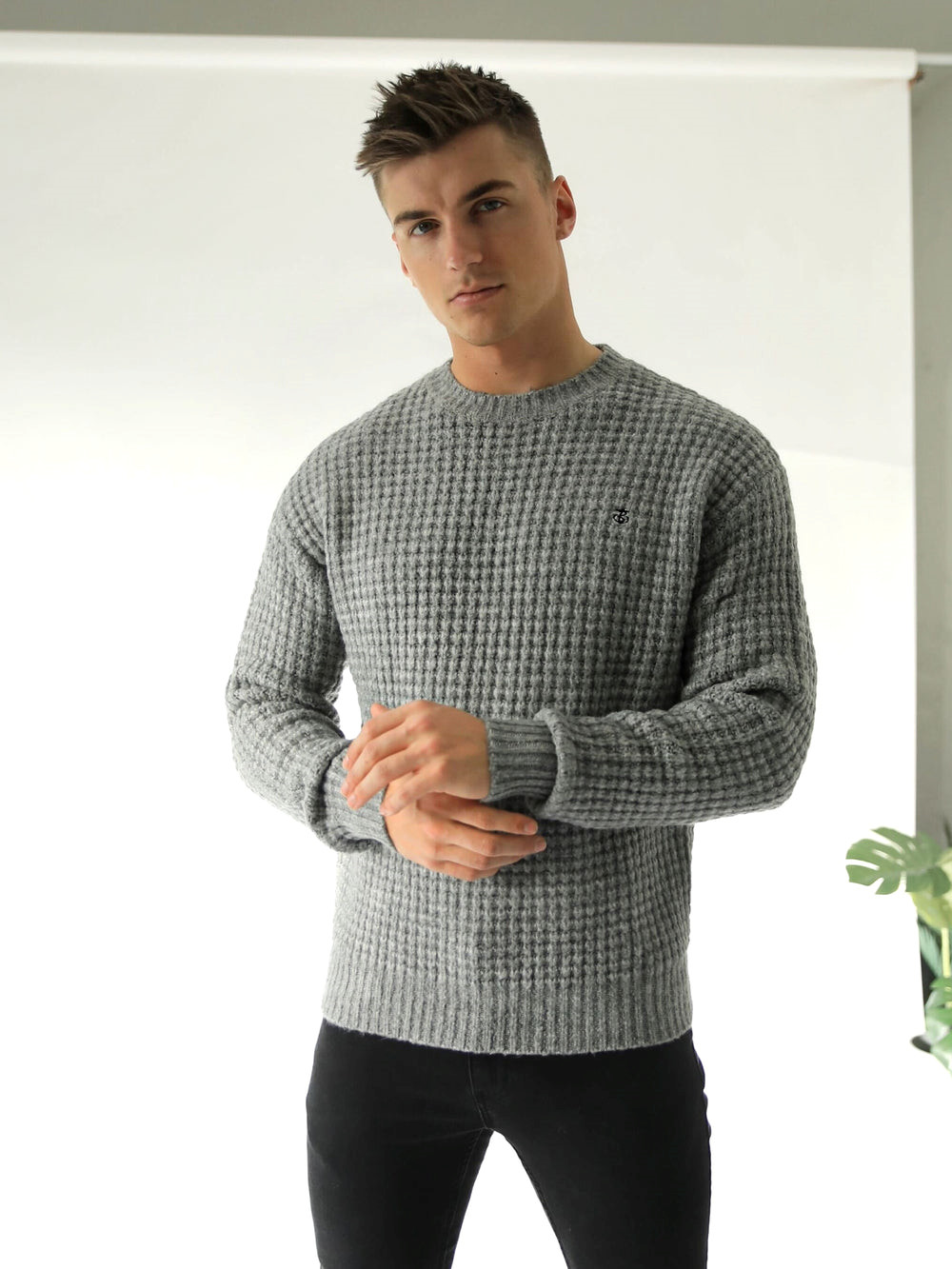 Blakely Burford Knit Jumper Szare | 534926-XYM