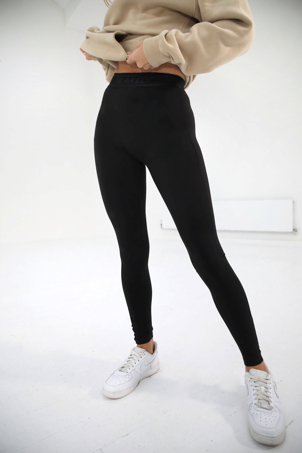 Blakely Core Soft Leggings Czarne | 518647-UCD