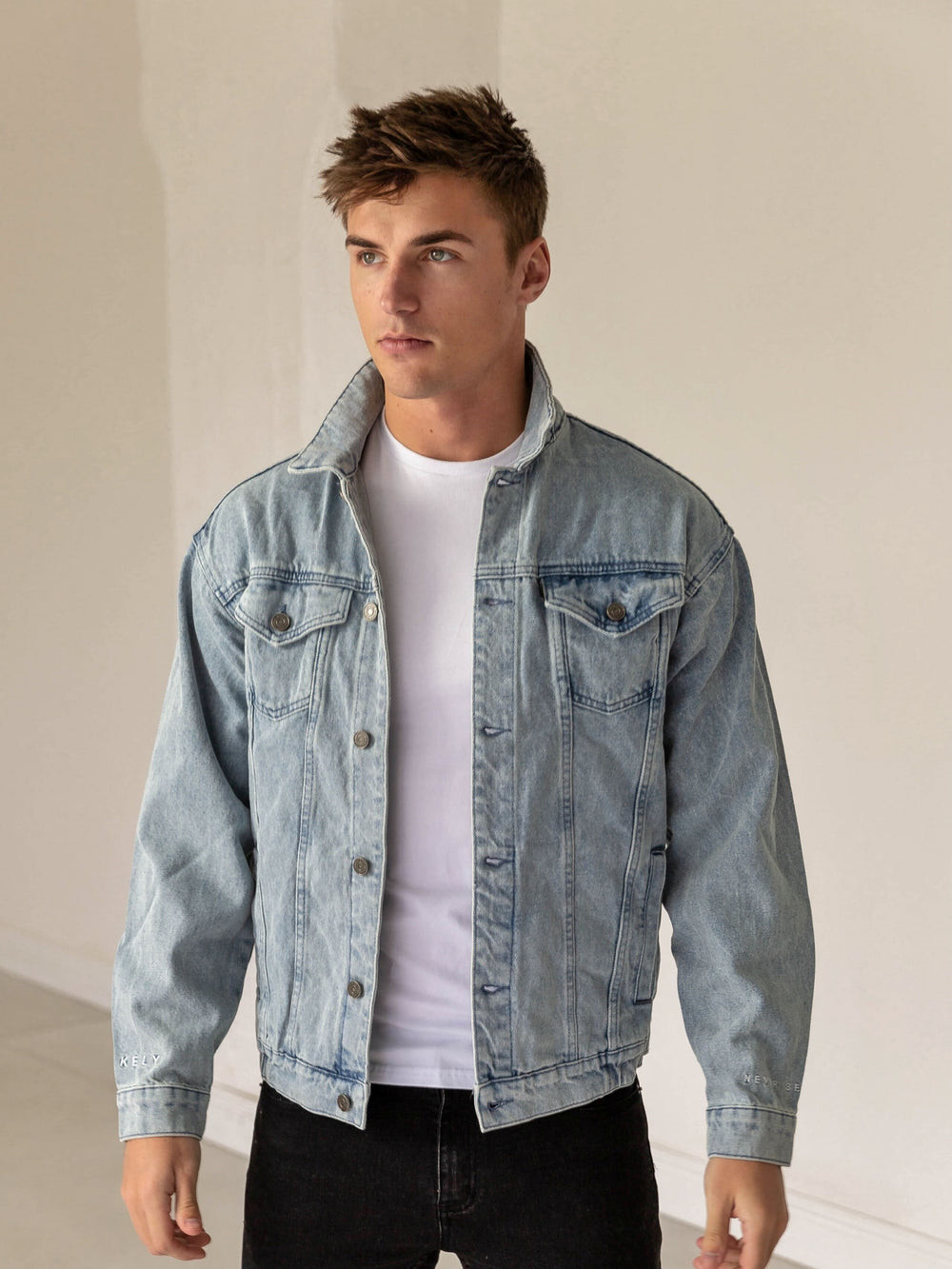 Blakely Greenwich Denim Jacket Niebieskie | 145962-MCT