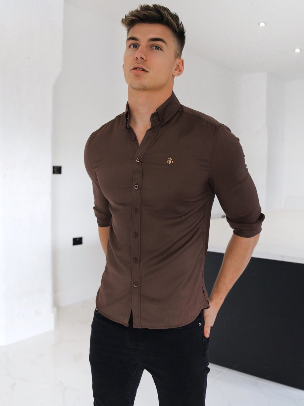 Blakely Holbrook Fitted Stretch Shirt | 345928-JZR