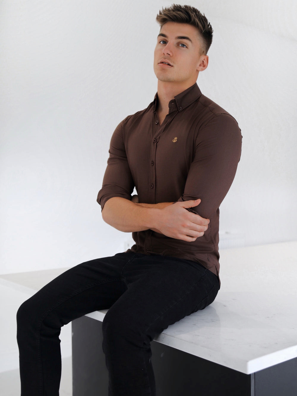 Blakely Holbrook Fitted Stretch Shirt | 345928-JZR