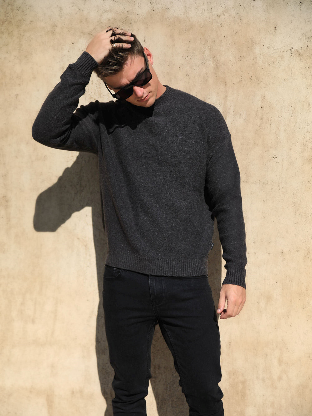 Blakely Huxley Knit Jumper Charcoal | 103486-TAF