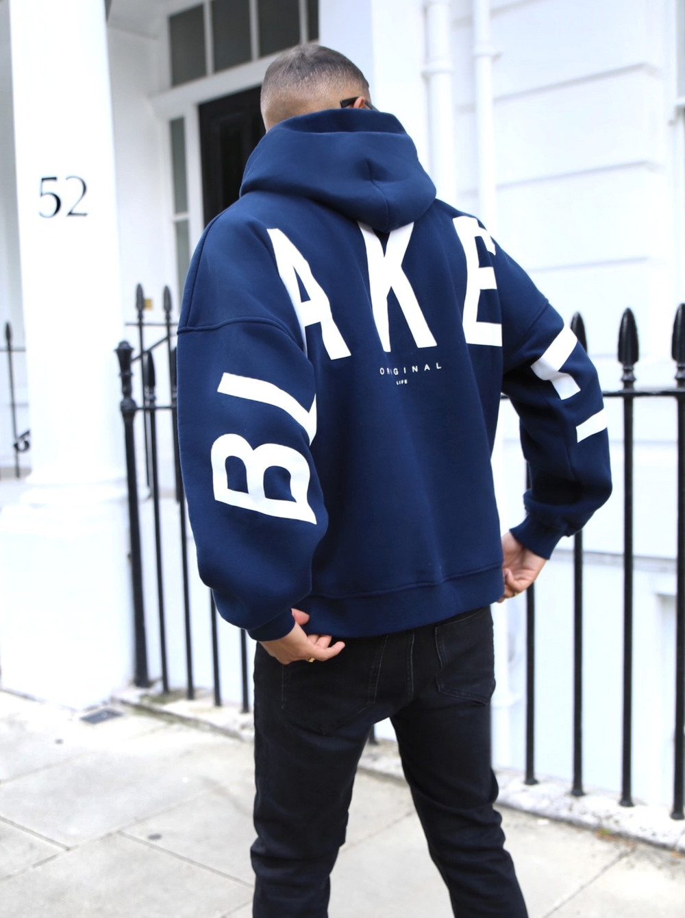 Blakely Idris Oversized Hoodie Granatowe Niebieskie | 951460-GIK