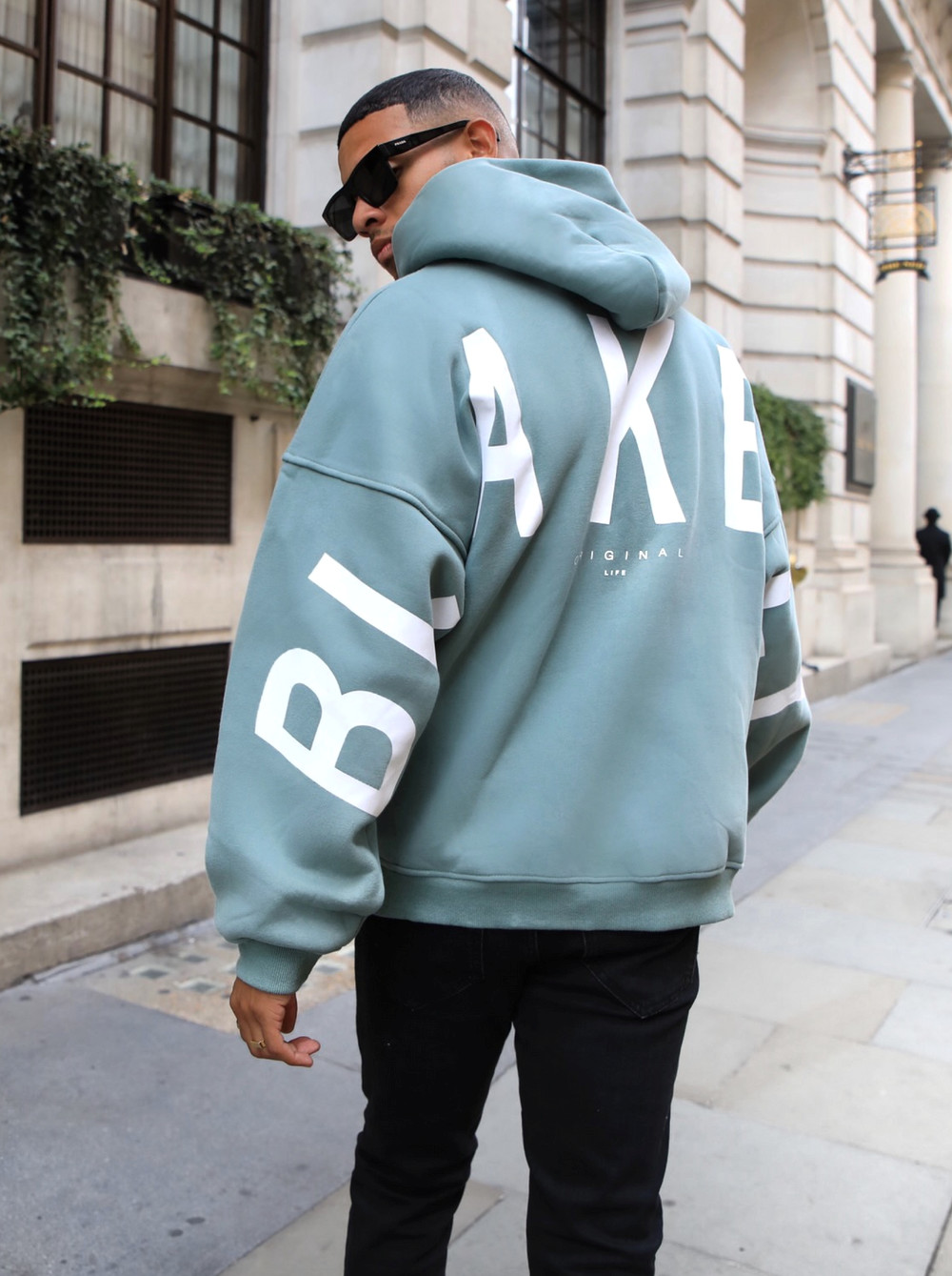 Blakely Idris Oversized Hoodie Zielone | 308145-NTF