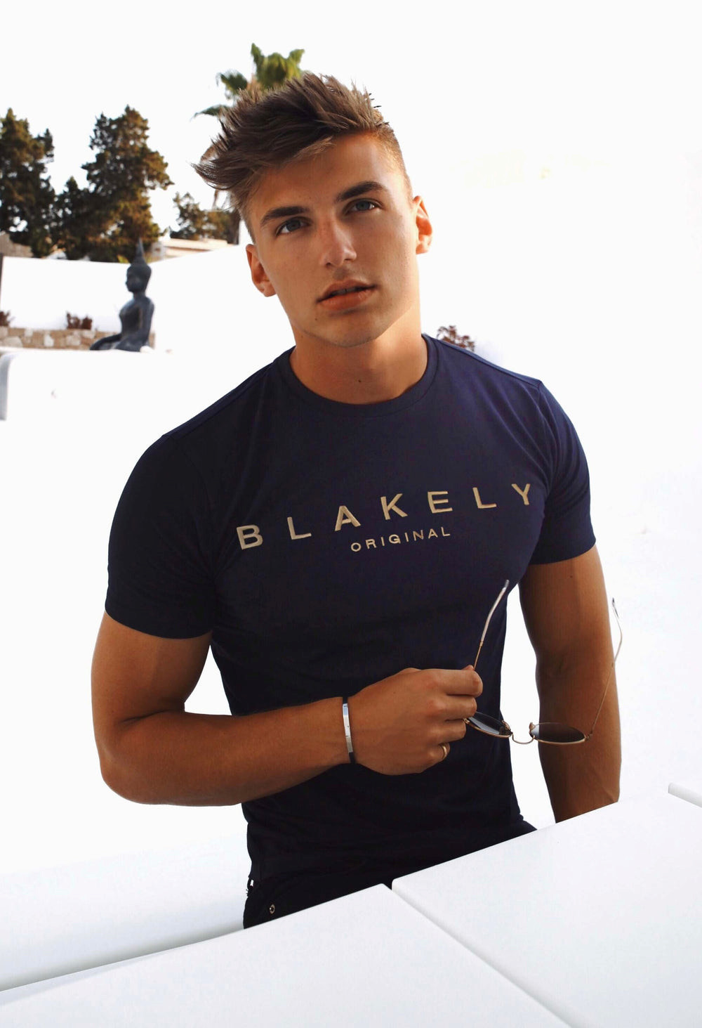 Blakely Imola T-Shirt Granatowe | 961584-KCP