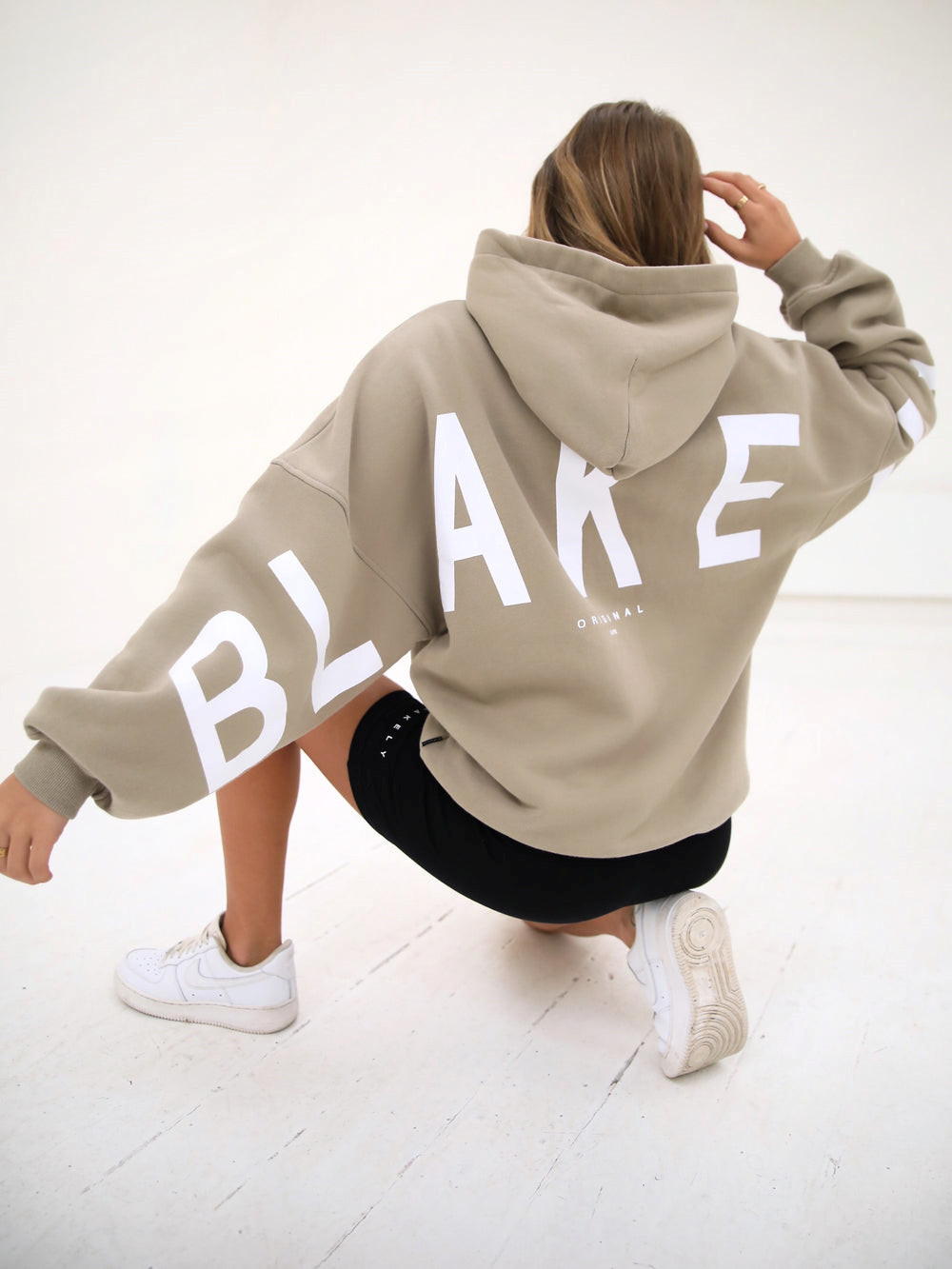 Blakely Isabel Oversized Hoodie Beżowe | 107839-GXO