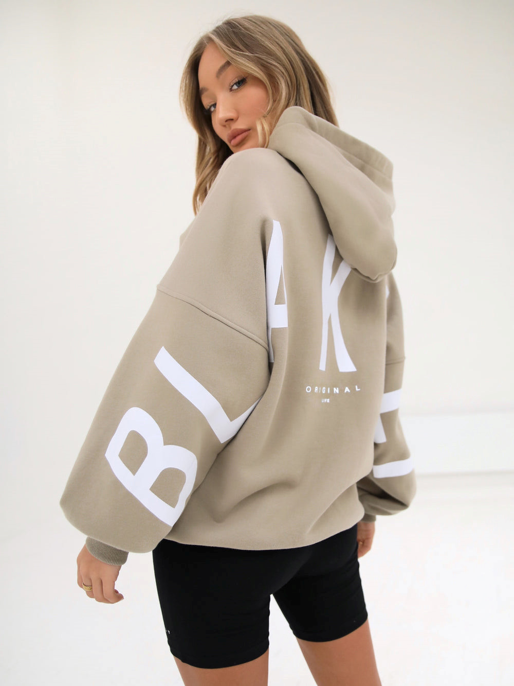 Blakely Isabel Oversized Hoodie Beżowe | 743162-DOM