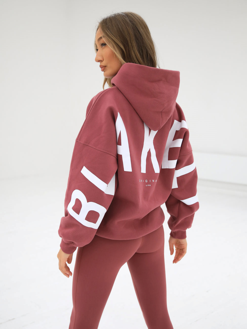 Blakely Isabel Oversized Hoodie Berry | 014362-VKG