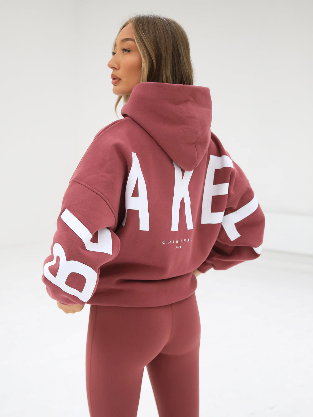 Blakely Isabel Oversized Hoodie Berry | 014362-VKG