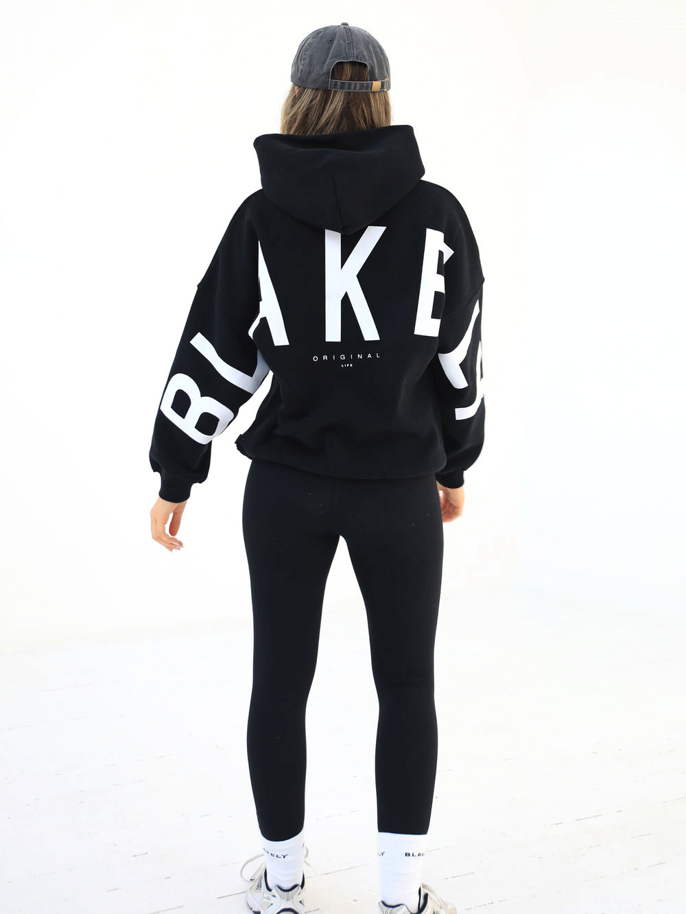 Blakely Isabel Oversized Hoodie Czarne | 359802-XGF