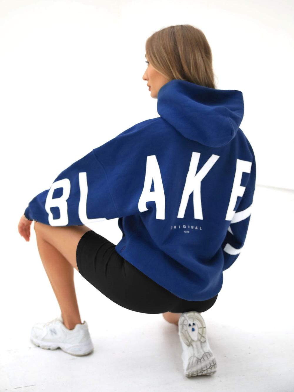 Blakely Isabel Oversized Hoodie Niebieskie | 698017-DPU