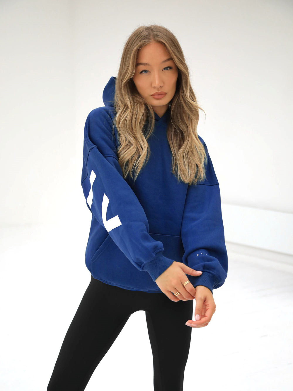 Blakely Isabel Oversized Hoodie Niebieskie | 802531-CSI