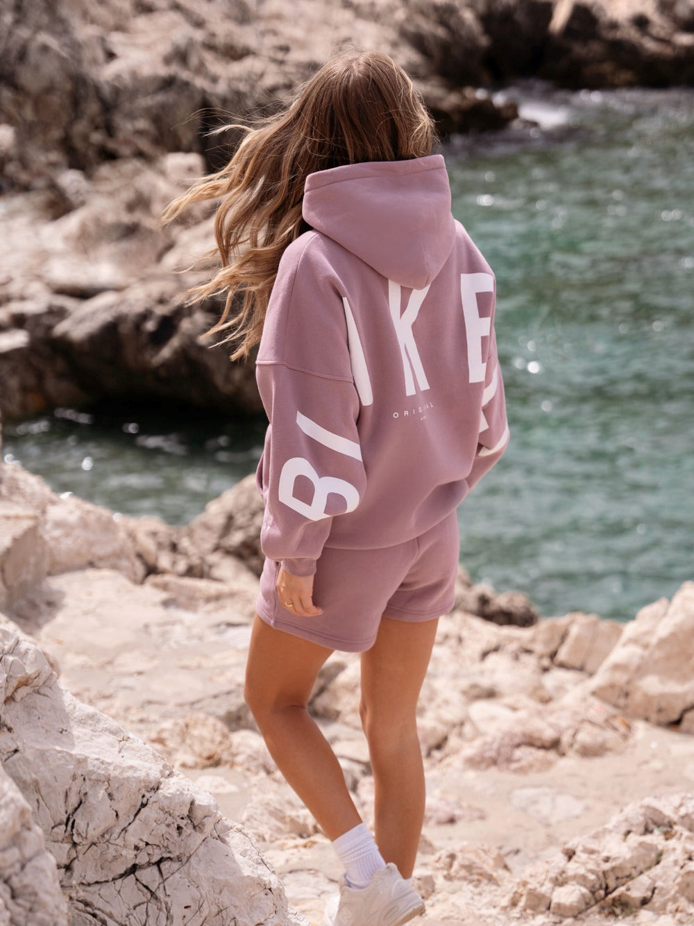 Blakely Isabel Oversized Hoodie Różowe | 412065-EAO