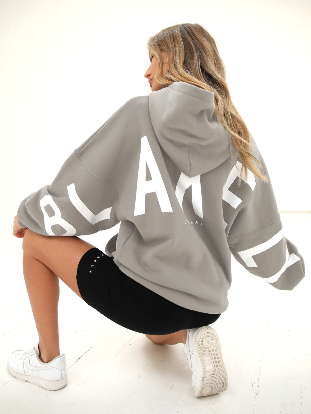 Blakely Isabel Oversized Hoodie Szare | 970634-YRP