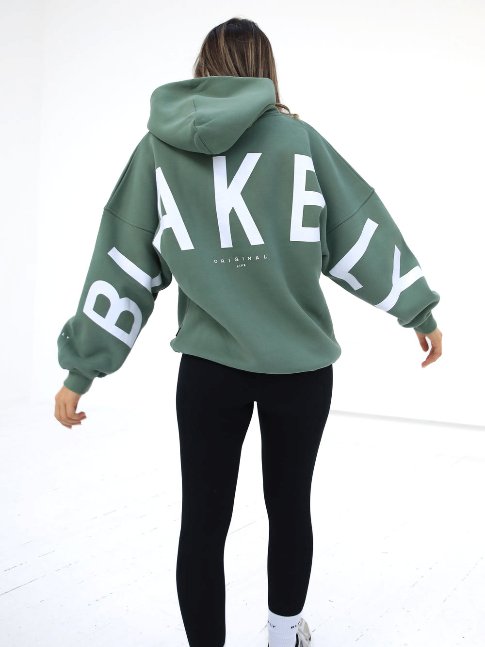 Blakely Isabel Oversized Hoodie Zielone | 842965-JMY