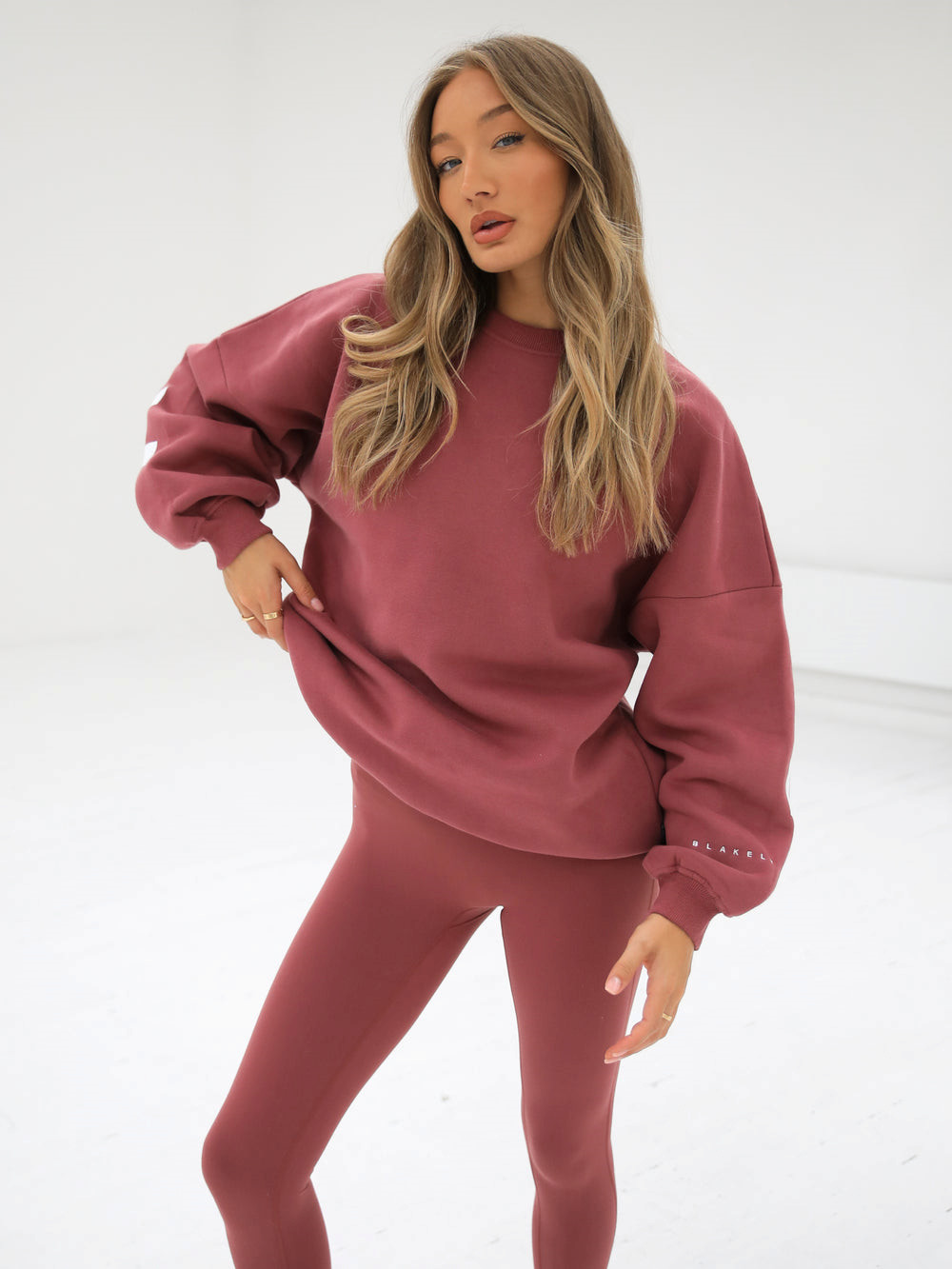 Blakely Isabel Oversized Jumper Berry | 325706-OXJ