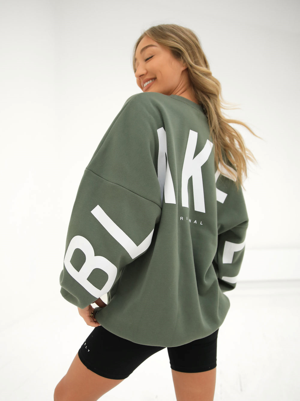 Blakely Isabel Oversized Jumper Khaki Zielone | 479213-BTP