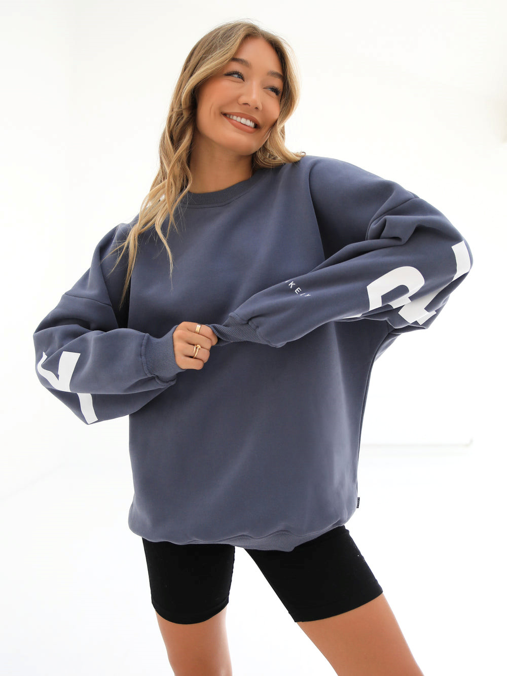 Blakely Isabel Oversized Jumper Niebieskie | 972306-IBE