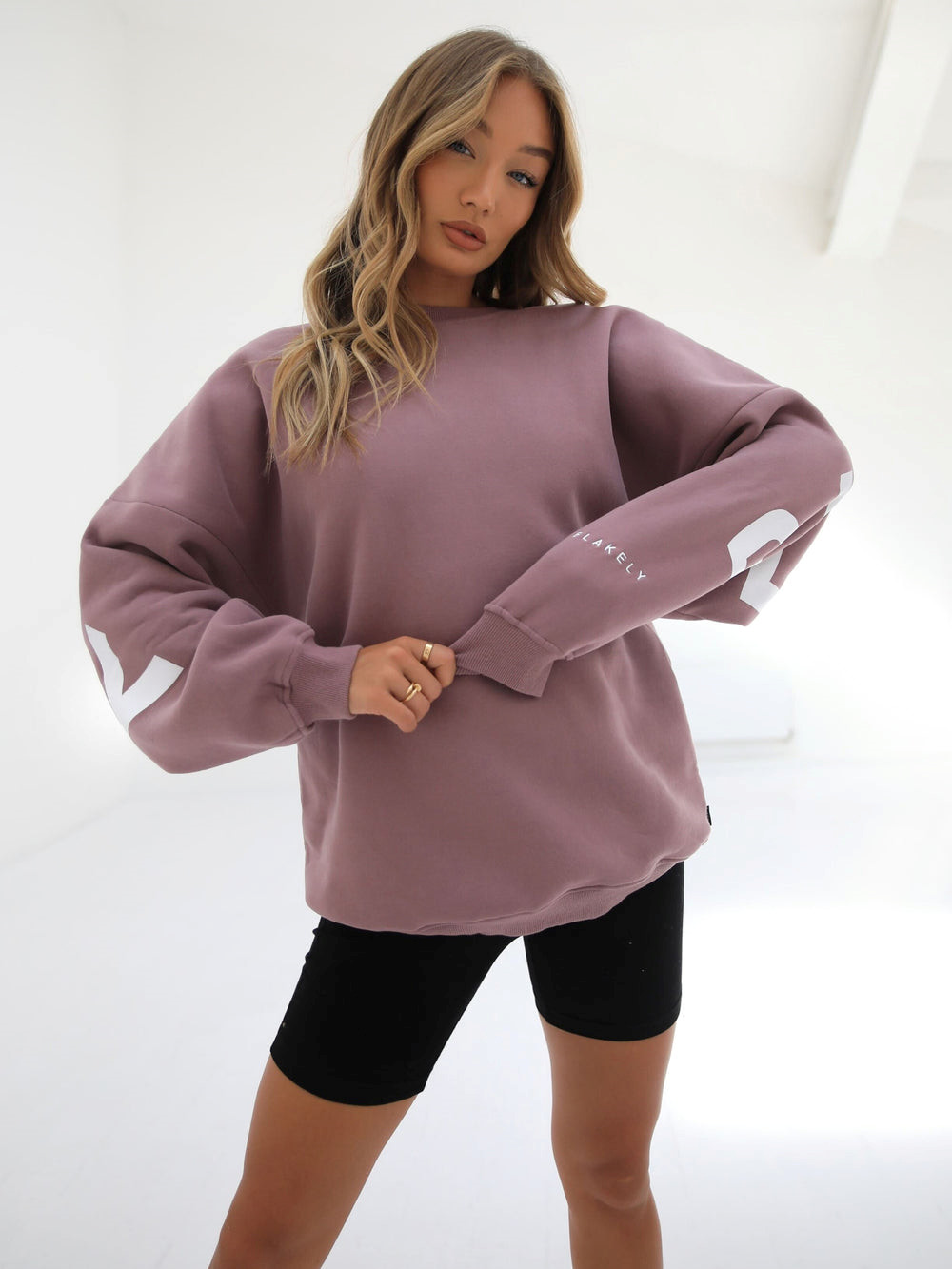 Blakely Isabel Oversized Jumper Różowe | 053214-BXC